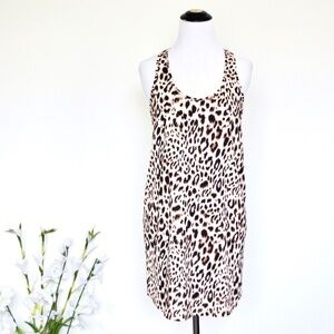 NEW! Victoria's Secret Racerback Tank Sleepshirt Dress Animal Print SZ XS